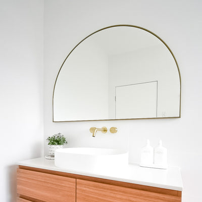 Satin Brass Mirrors