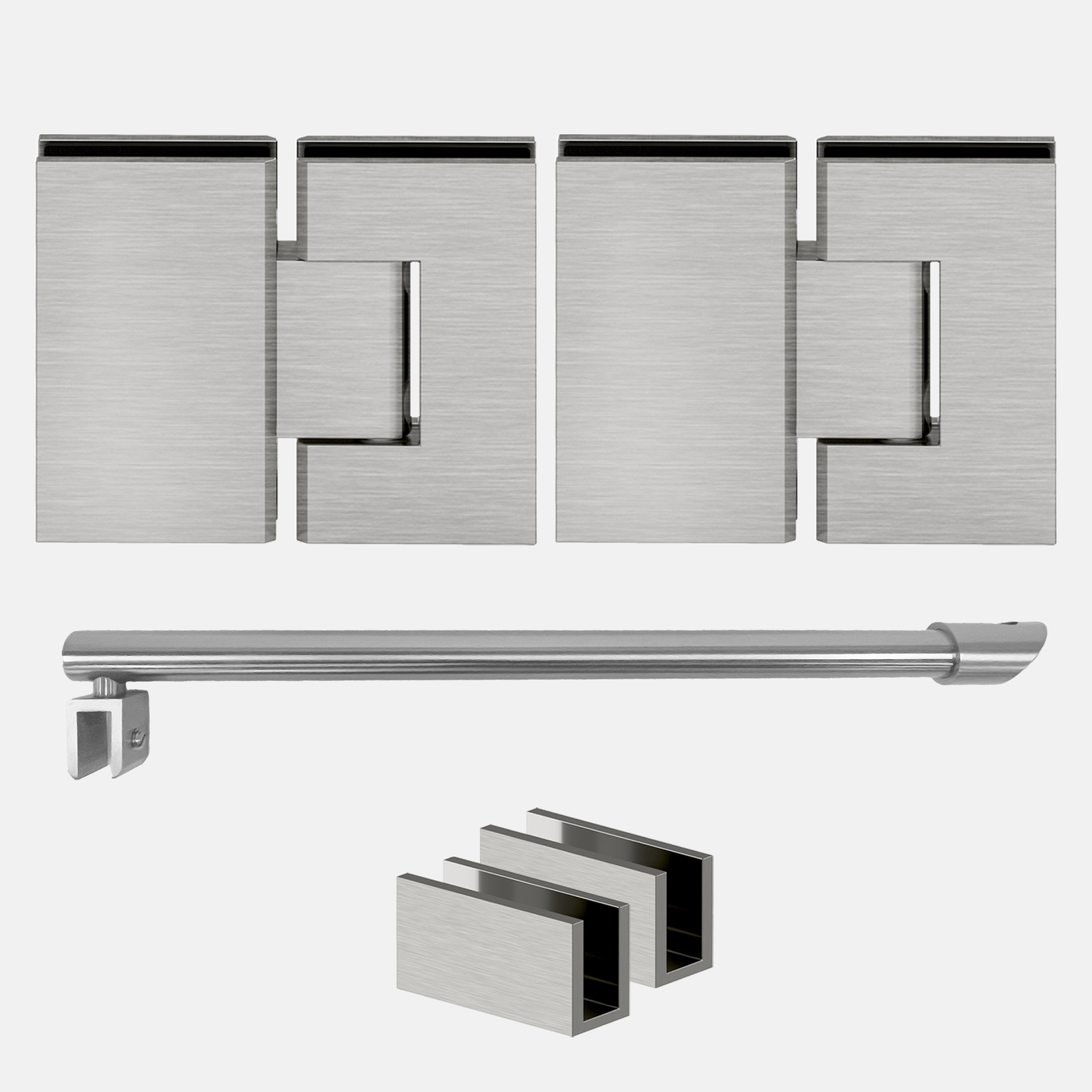 Shower Hardware Kit - Wall-to-Wall Shower - Centre Door