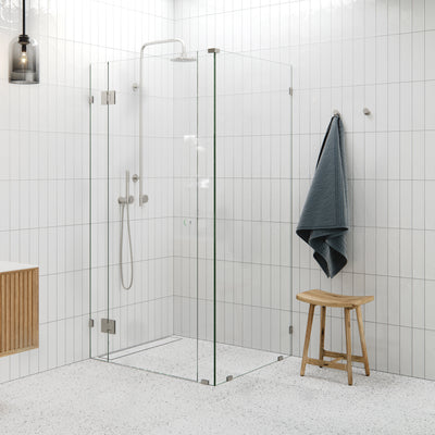 Central Hinged Corner Shower Screen