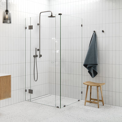 Central Hinged Corner Shower Screen