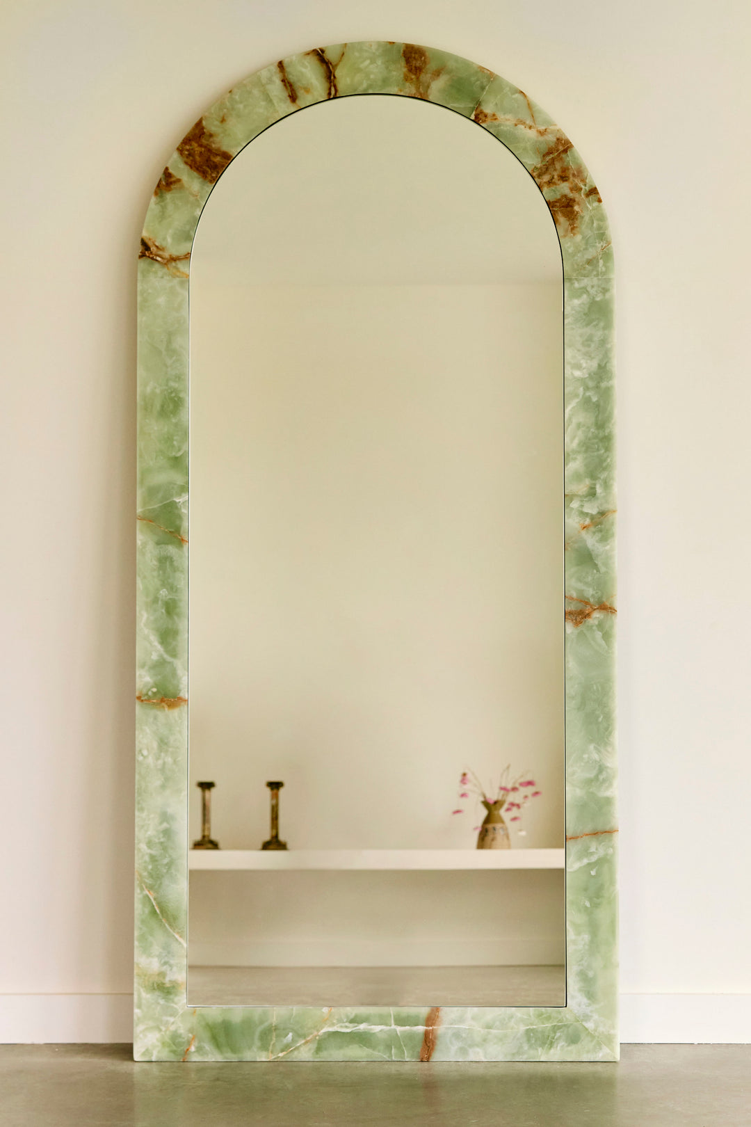 Zehra Mirror - Green Onyx – Future Glass