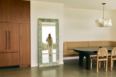 Suna Mirror - Green Onyx