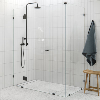 Central Hinged Corner Shower Screen