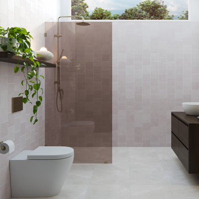 Fixed Shower Screens - Bronze Tinted