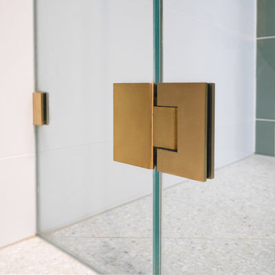 Glass Hinged Corner Shower Screen