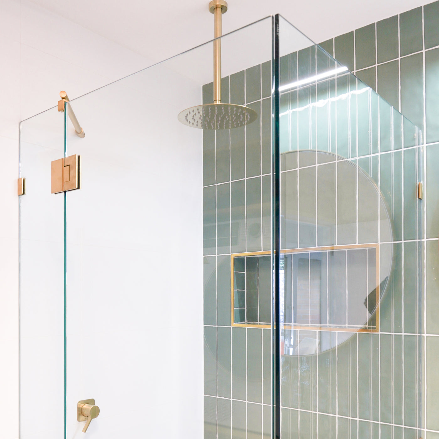 Glass Hinged Corner Shower Screen