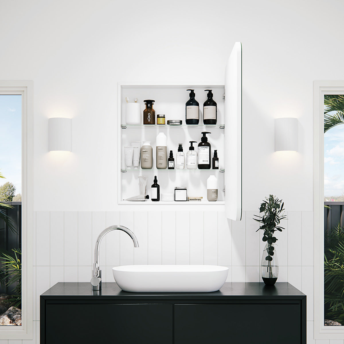 Ezri Frameless Rectangle Mirror Cabinet | 800 x 600 : Pre-order for Early January