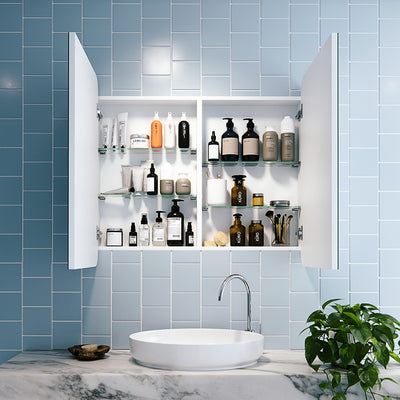 Ezri Frameless Rectangle Mirror Cabinet | 800 x 900