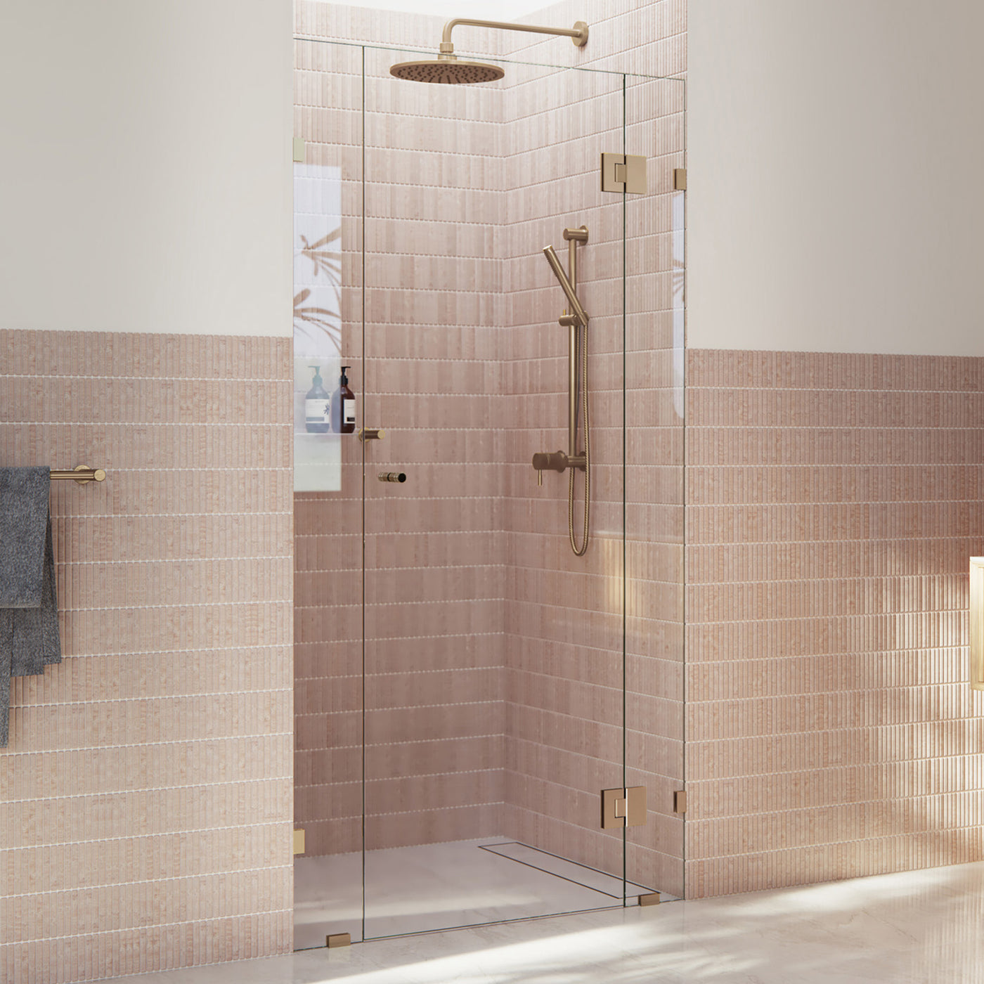 Central Hinged Shower Screen | 1M to 2M