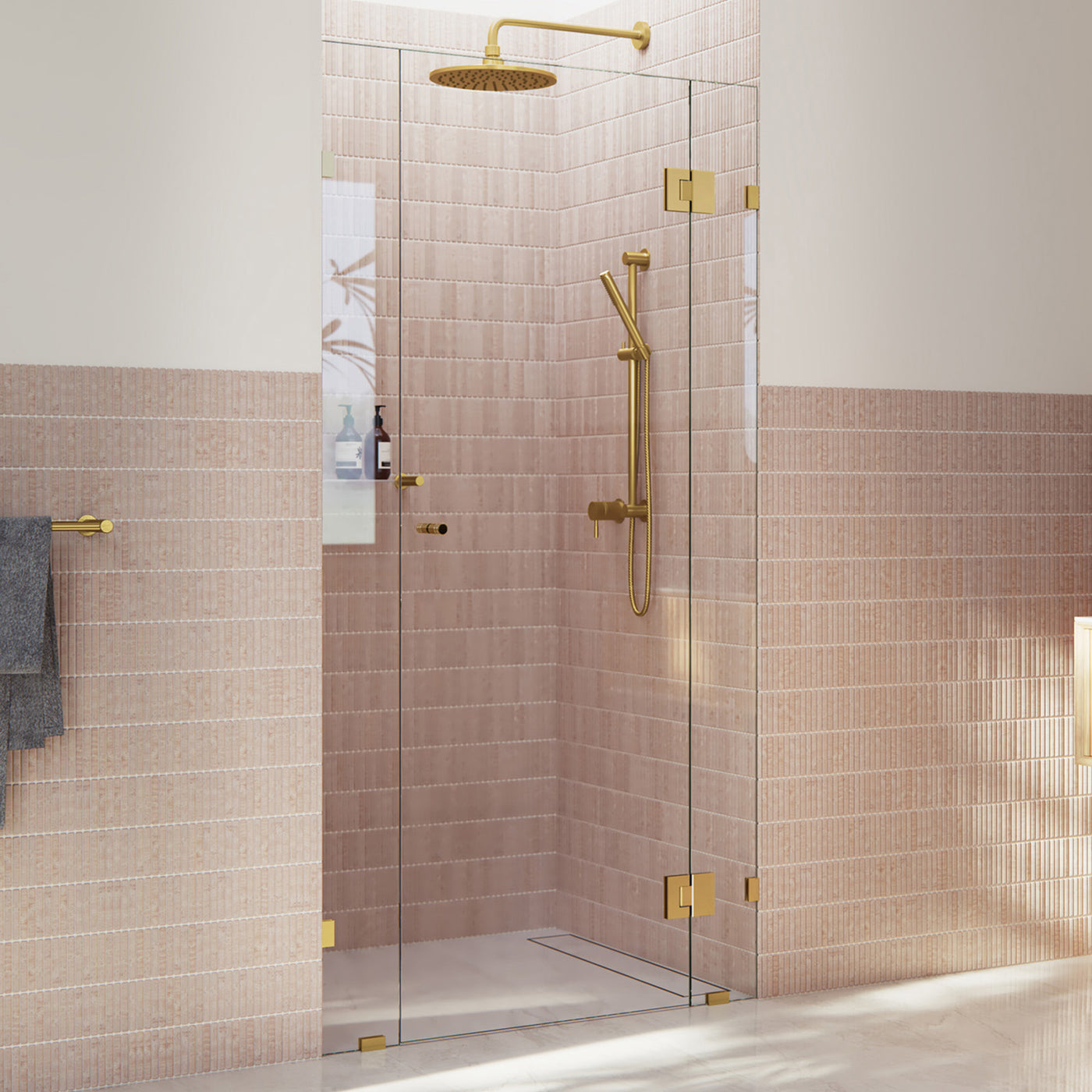 Central Hinged Shower Screen | 1M to 2M