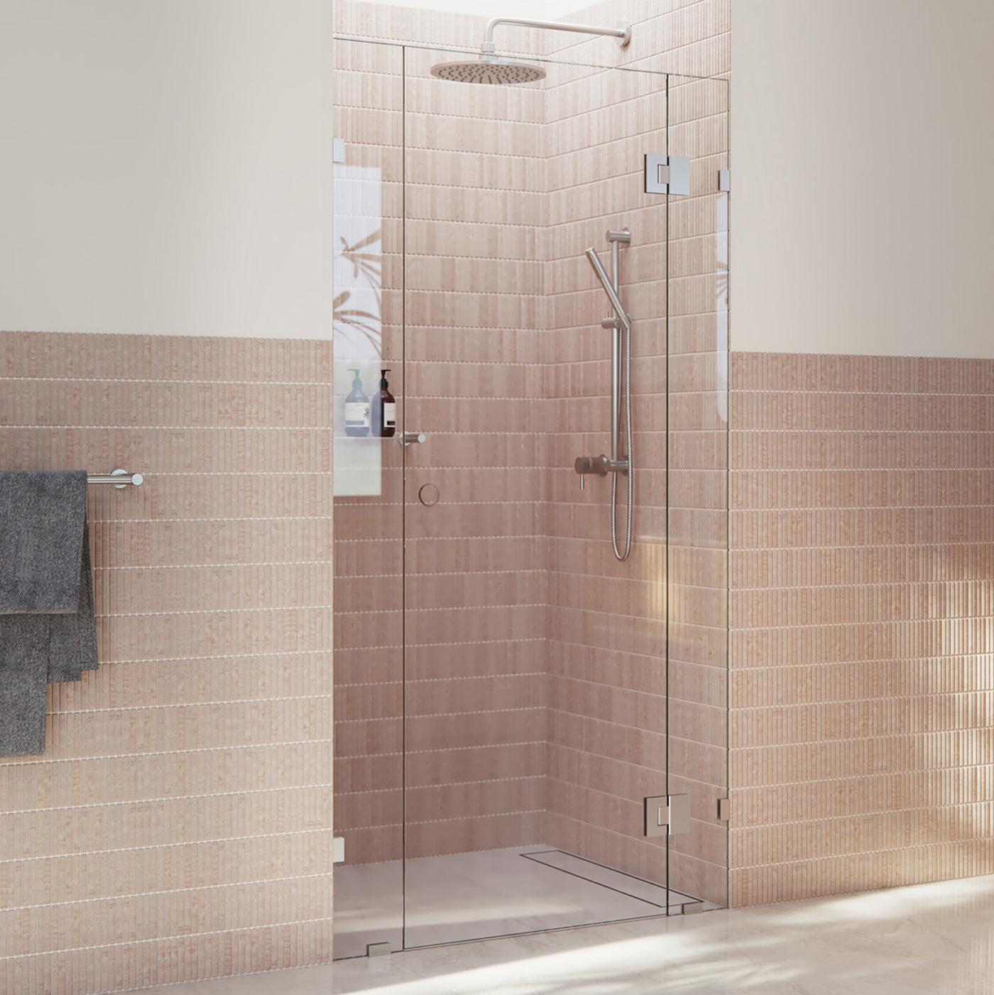 Central Hinged Shower Screen | 2M to 2.5M