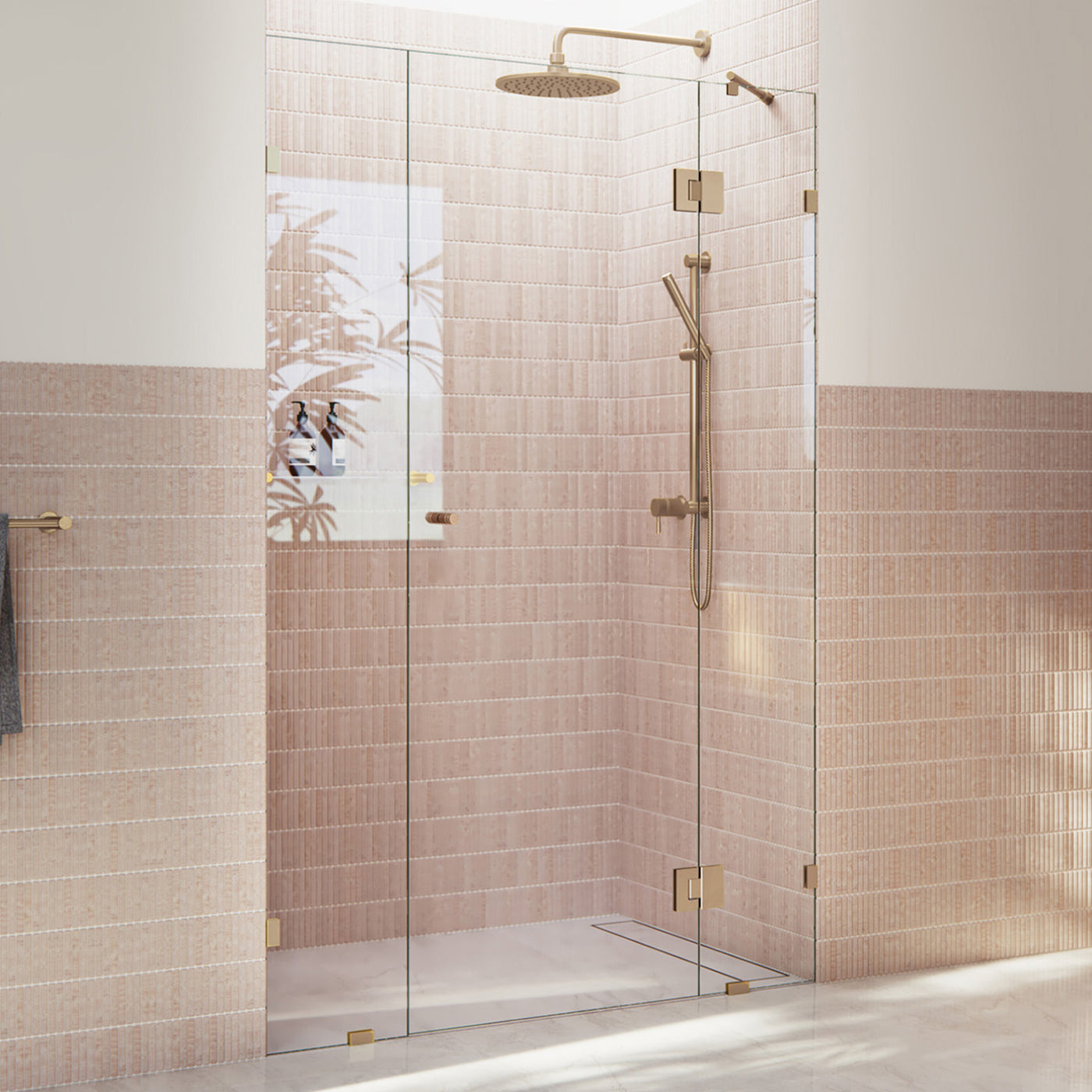 Central Hinged Shower Screen | 2M to 2.5M