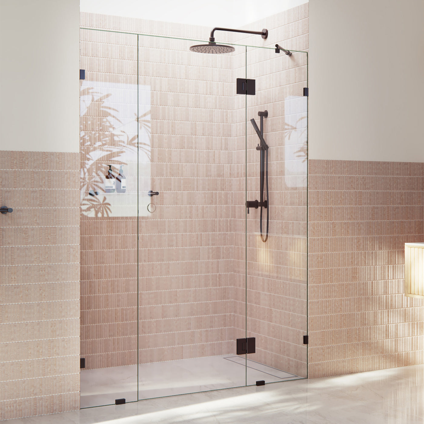 Central Hinged Shower Screen | 2M to 2.5M