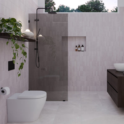 Fixed Shower Screens - Grey Tinted