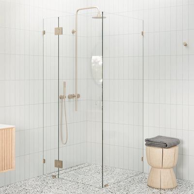 Glass Hinged Corner Shower Screen