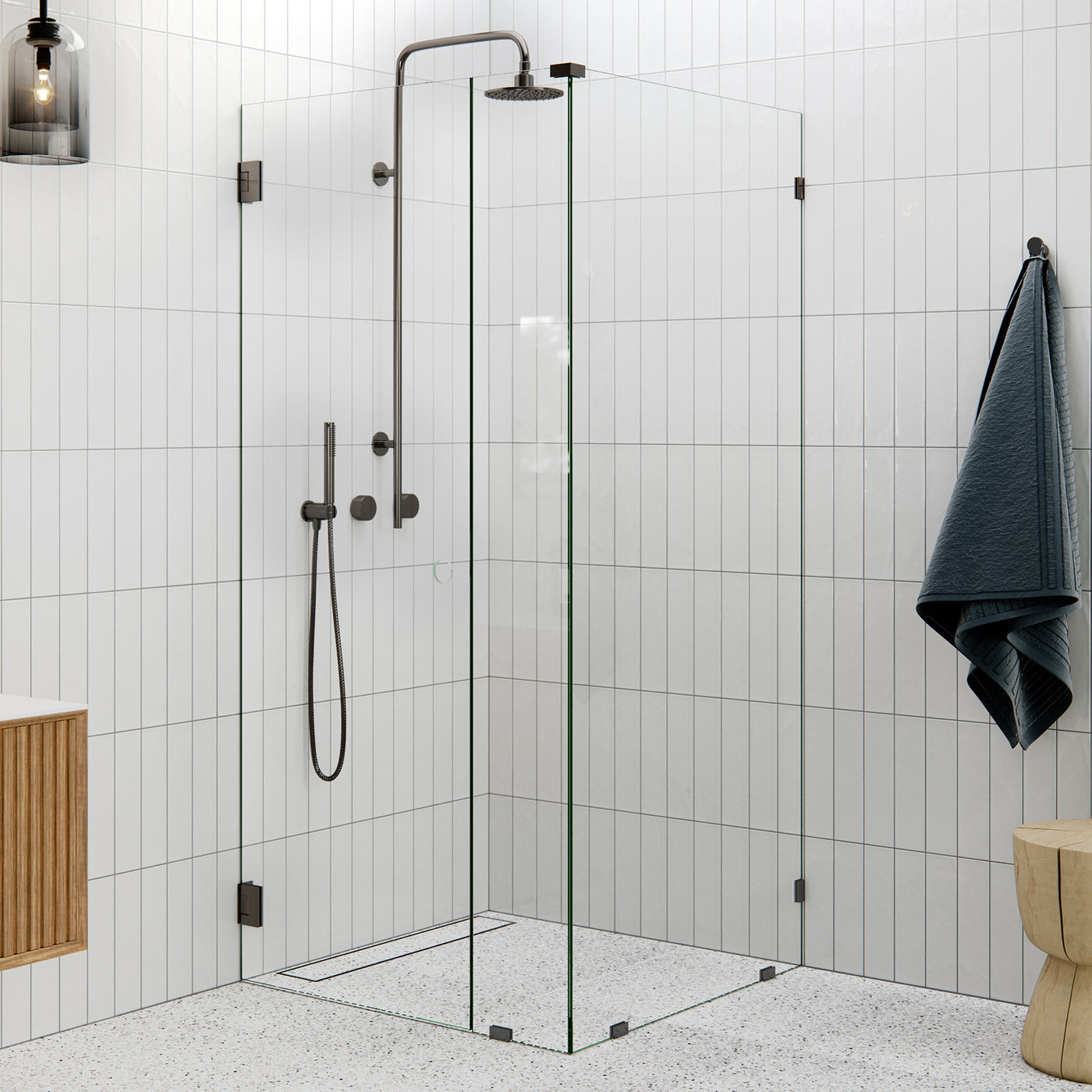 Wall Hinged Corner Shower Screen