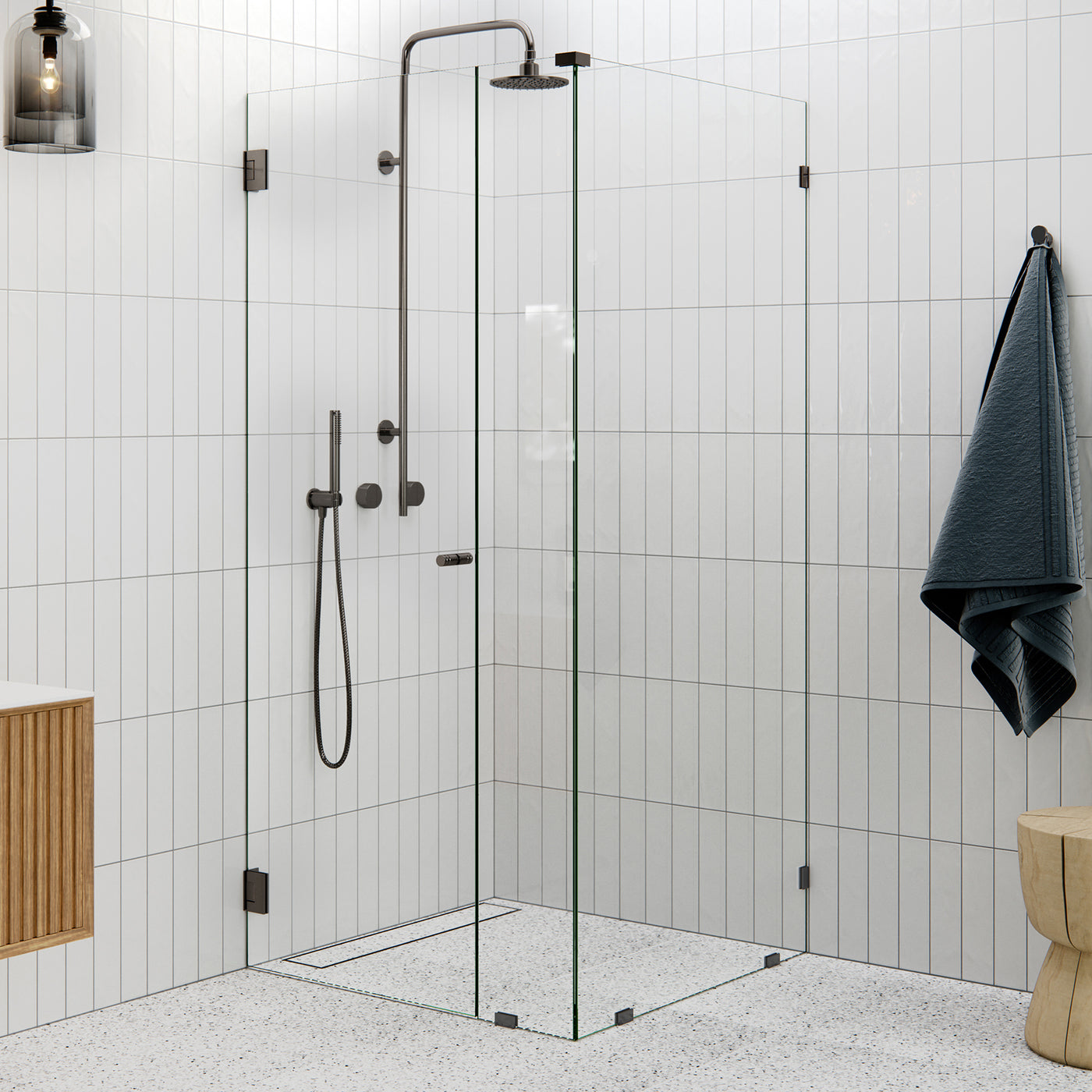 Wall Hinged Corner Shower Screen