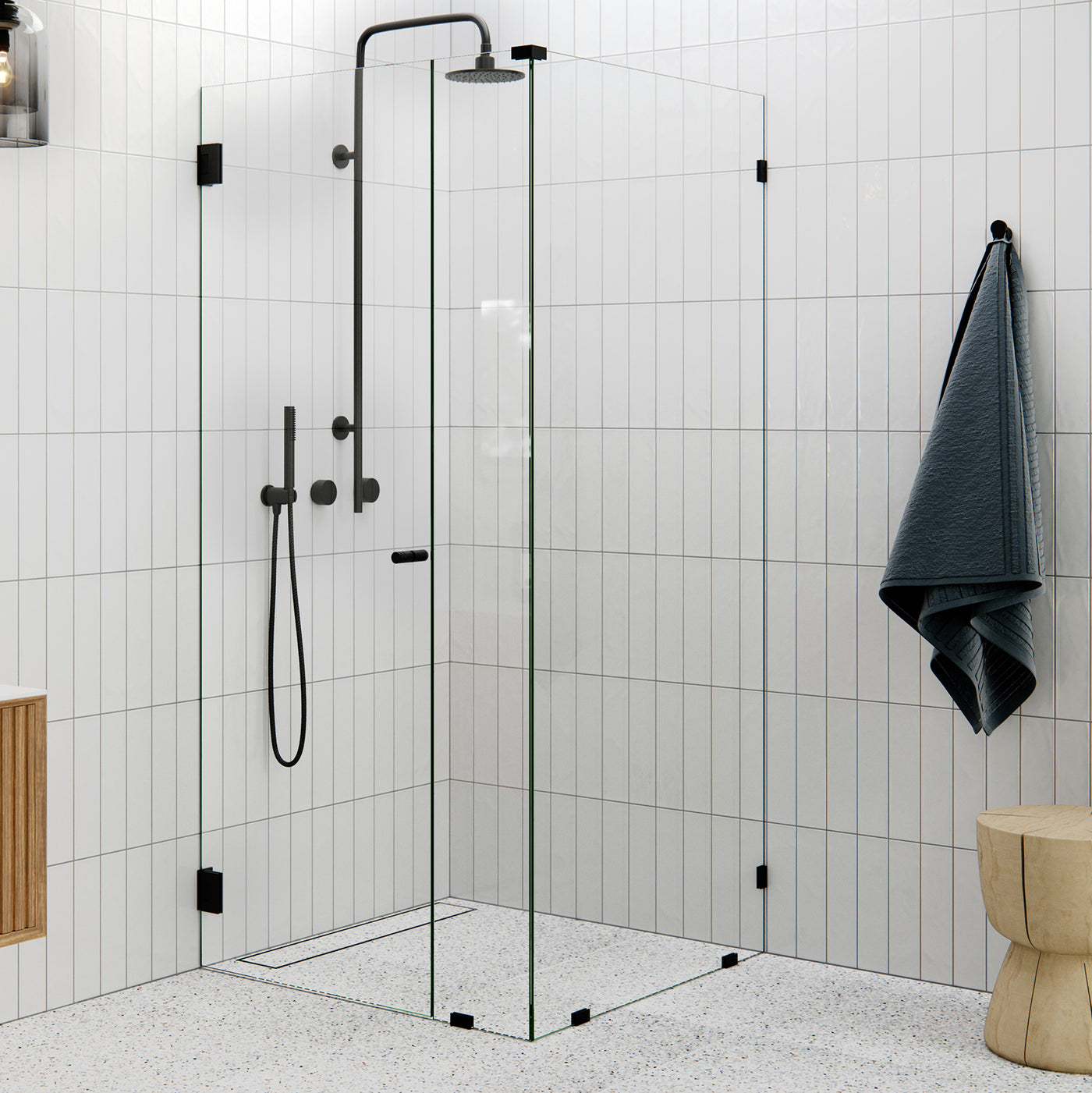 Wall Hinged Corner Shower Screen