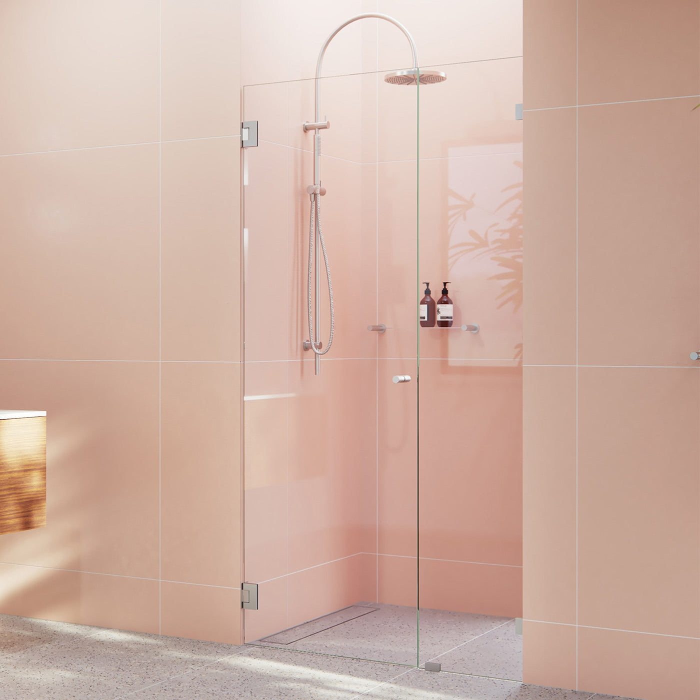 Wall Hinged Shower Screen | 1500 to 2300 (mm)