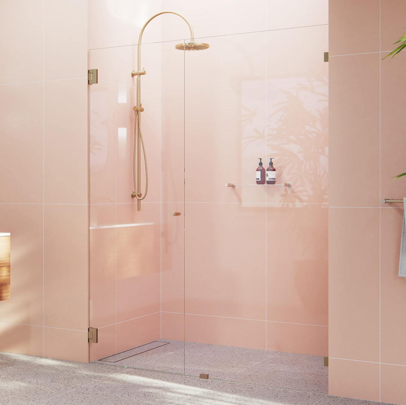 Wall Hinged Shower Screen | 1500 to 2300 (mm)