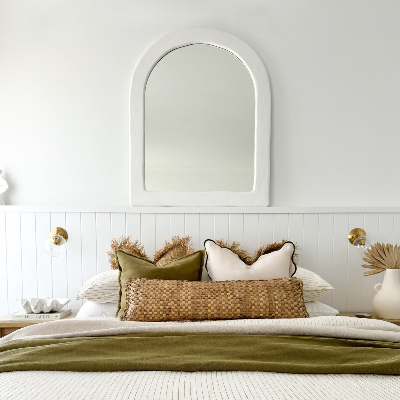 Mediterranean Mirror 1200 x 960mm - White