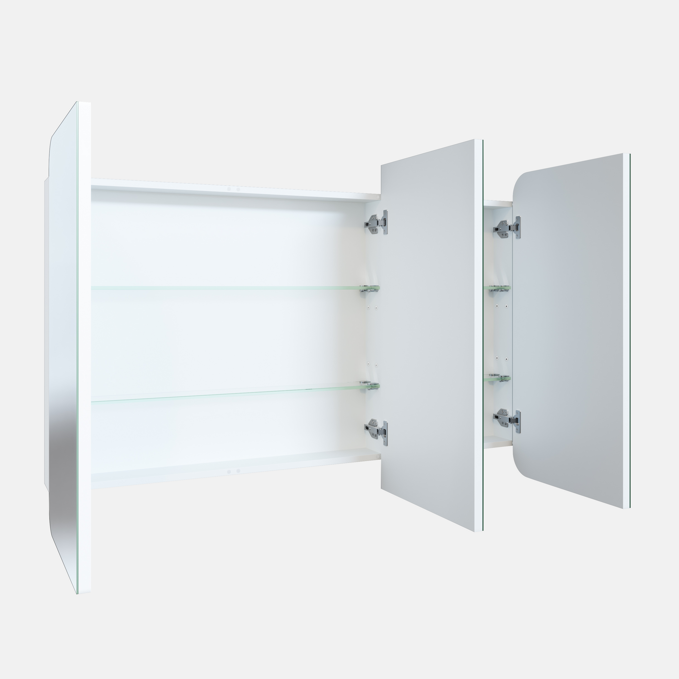 Ezri Frameless Rectangle Mirror Cabinet | 800 x 1200