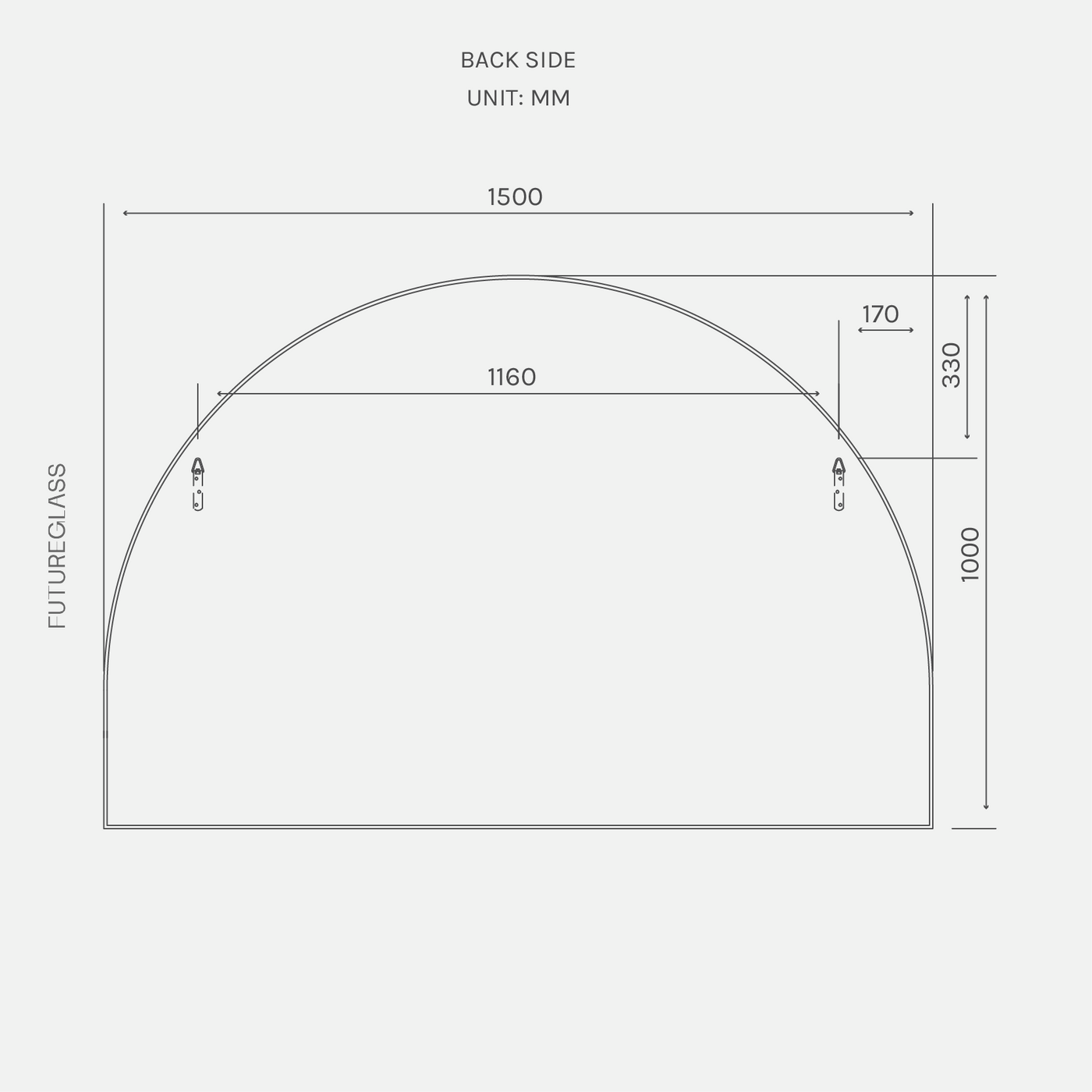 Kira Arch Mirror | 1000 x 1500