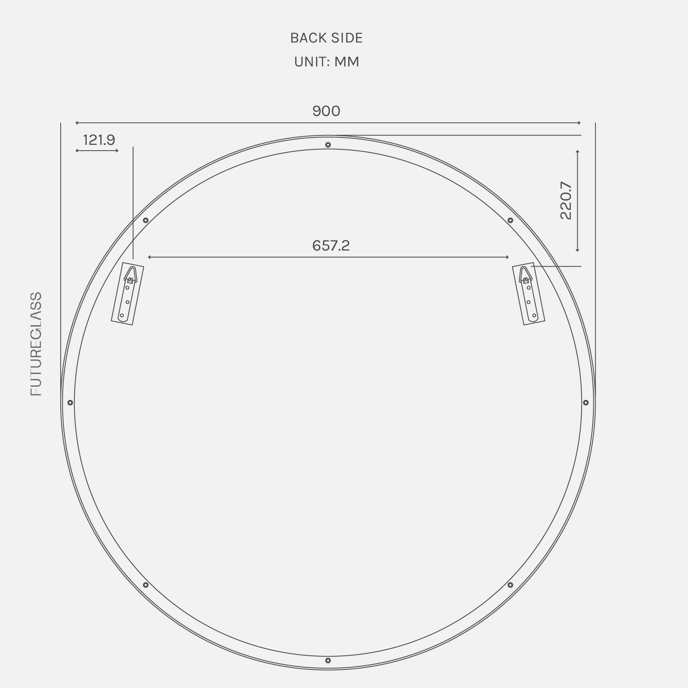 Leia Round Mirror | 900