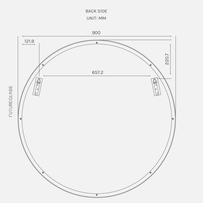 Leia Round Mirror | 900