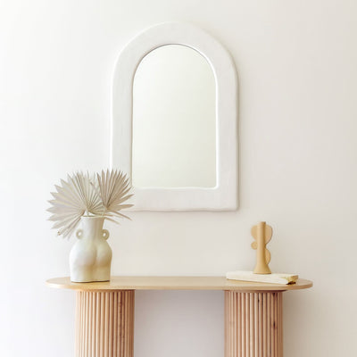 Mediterranean Mirror 900 x 600mm - White