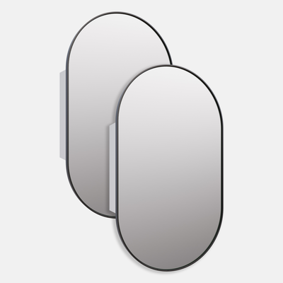 Twin Pack - Nia Pill Mirror Cabinet | 960 x 560