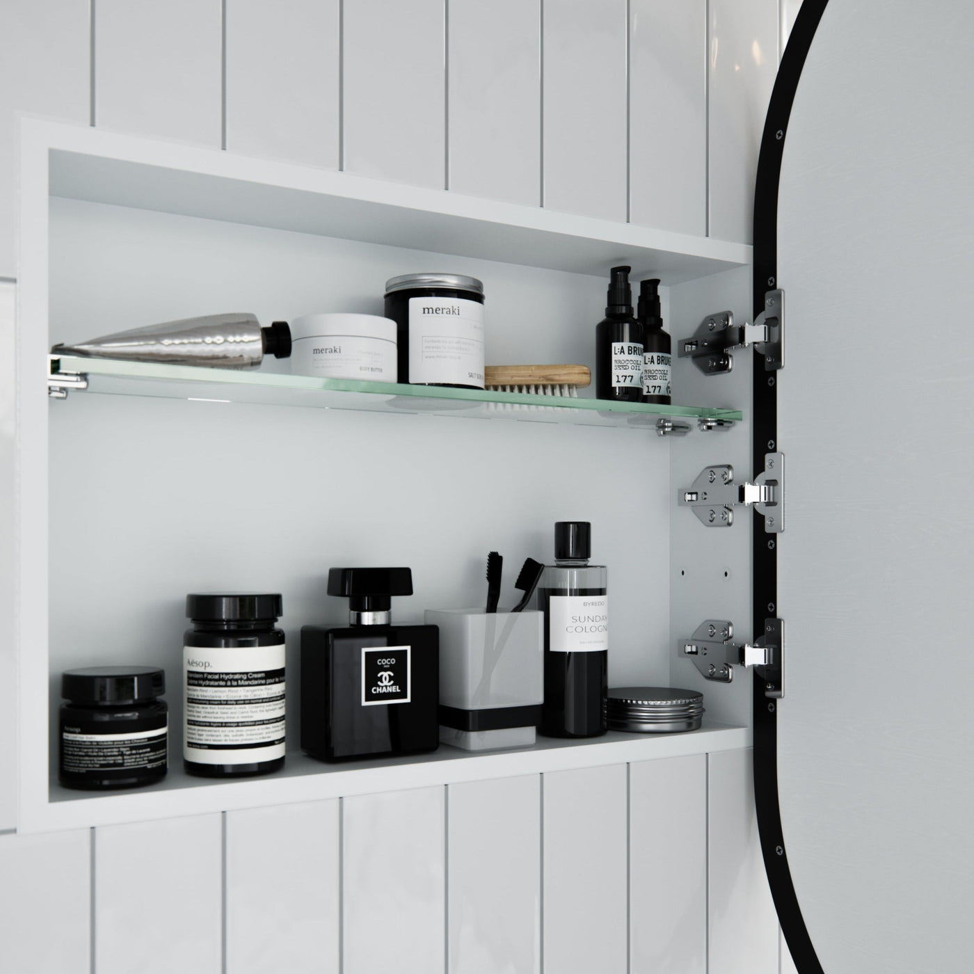 Twin Pack - Nia Pill Mirror Cabinet | 960 x 560