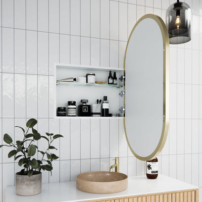 Twin Pack - Nia Pill Mirror Cabinet | 960 x 560