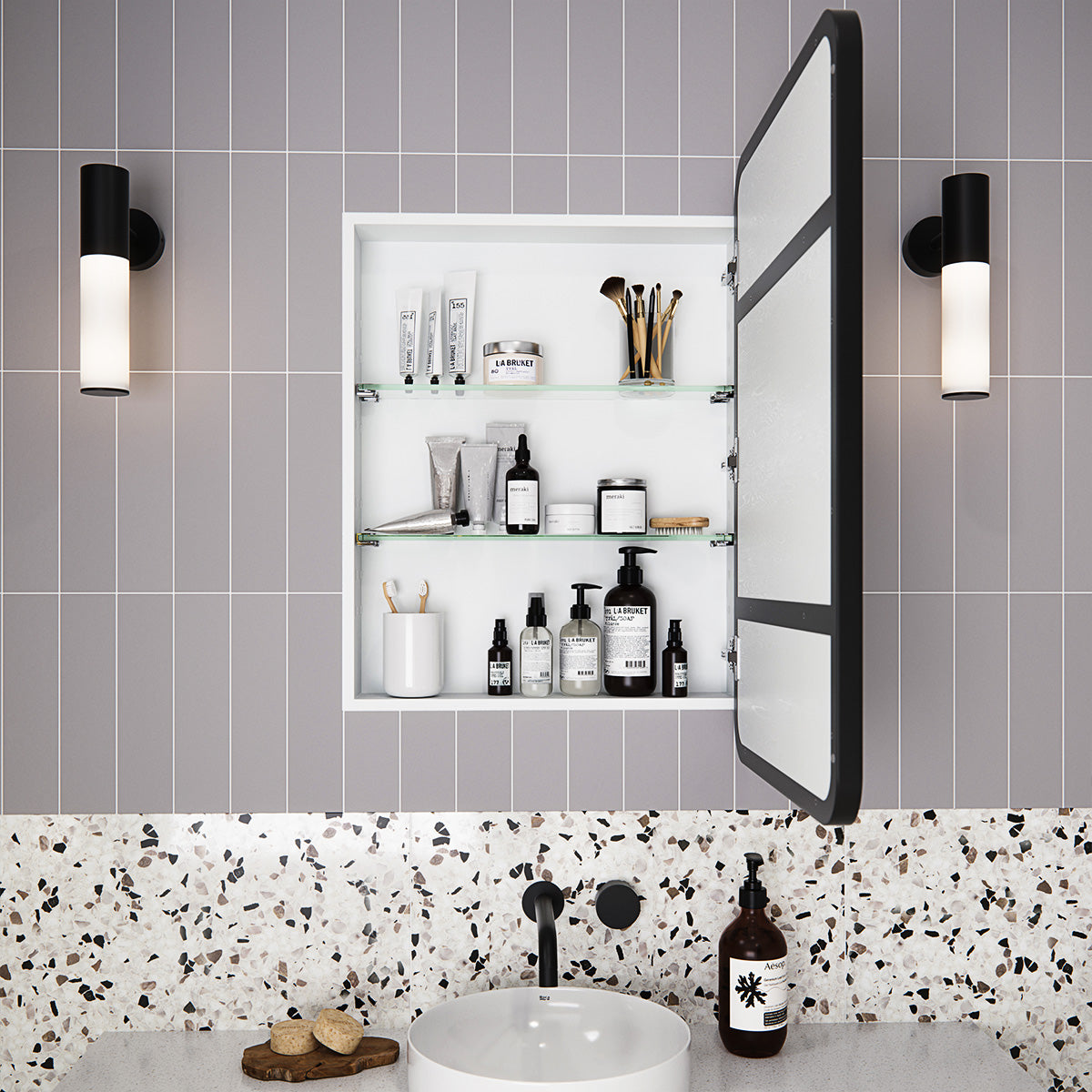 Calla Rectangle Mirror Cabinet | 800 x 600