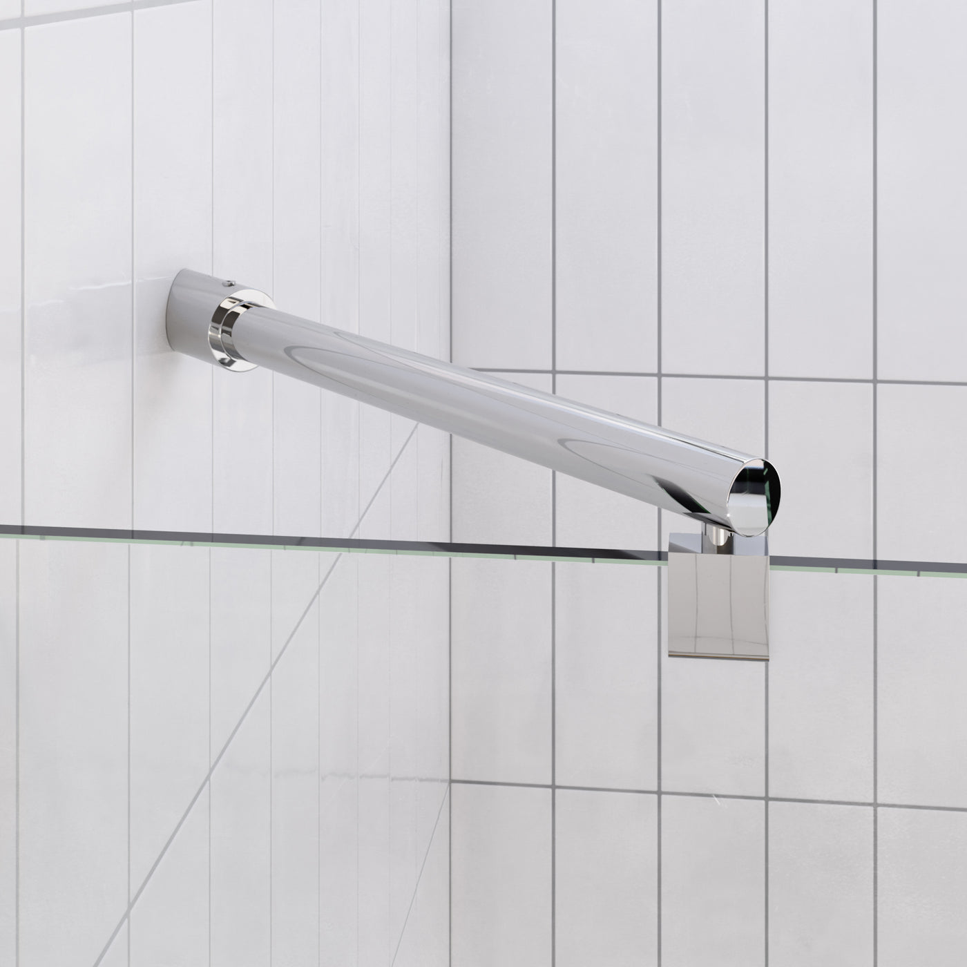 45 Degree Shower Rod