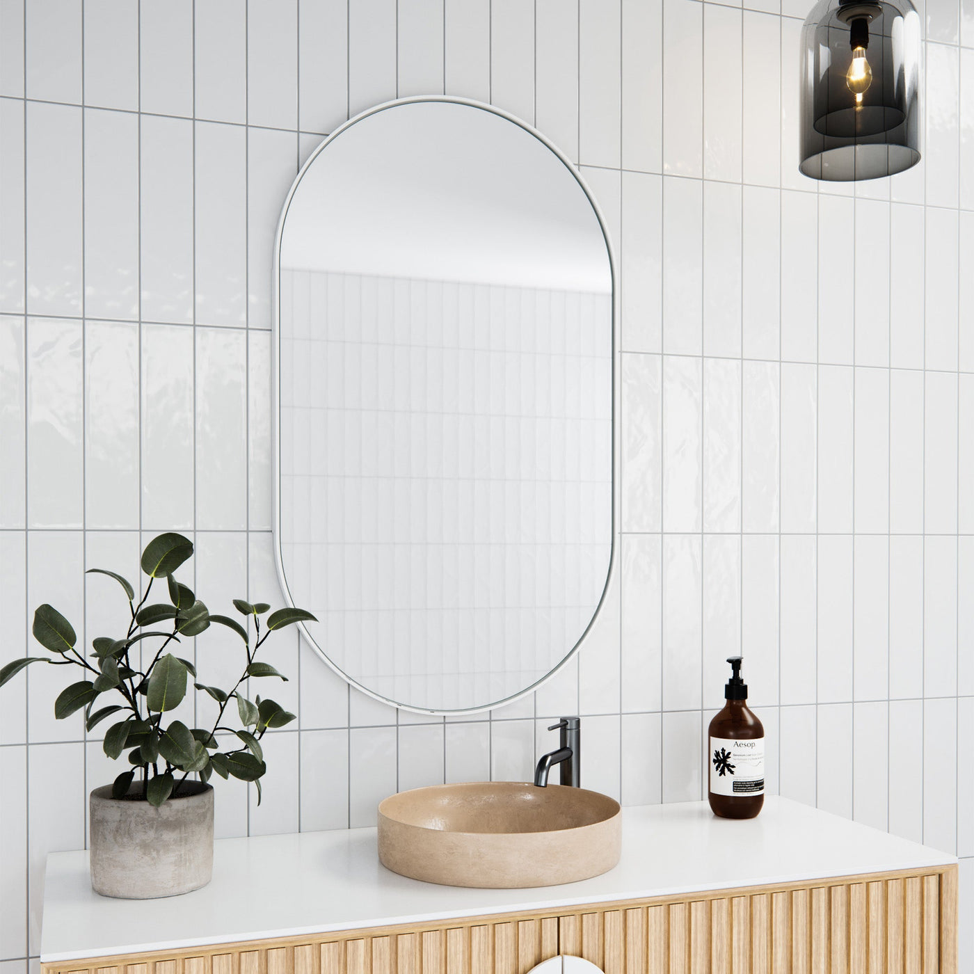 Twin Pack - Nia Pill Mirror Cabinet | 960 x 560