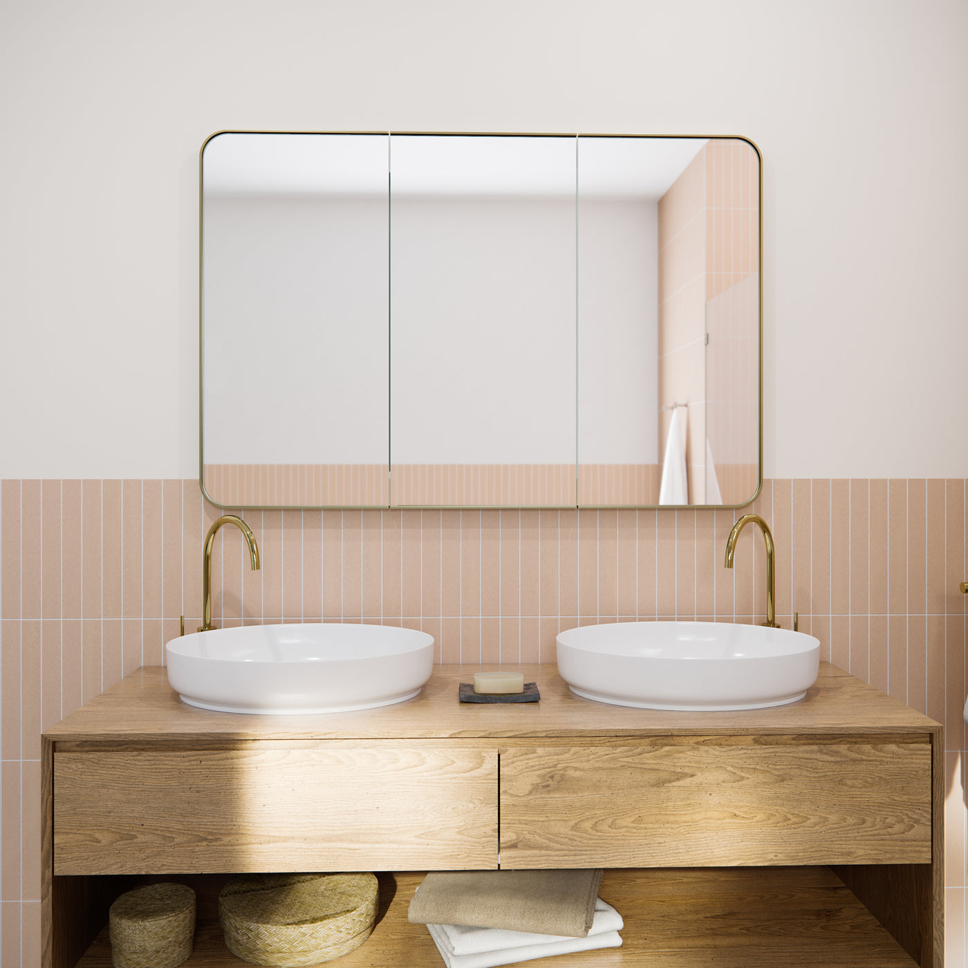 Calla Rectangle Mirror Cabinet | 800 x 1200
