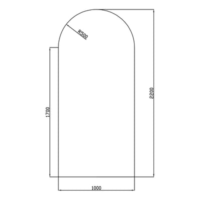 Arch Shower Screens - Clear