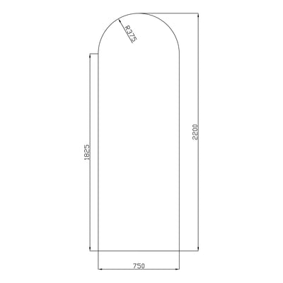 Arch Shower Screens - Clear