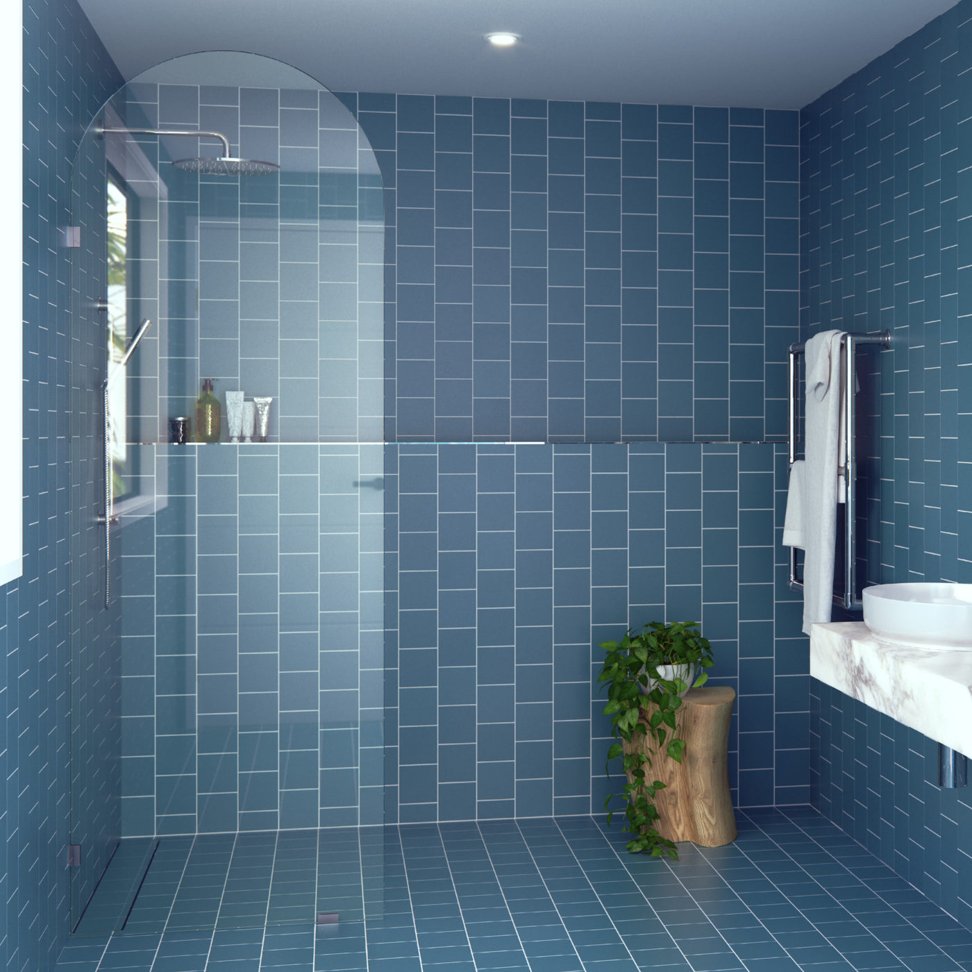Arch Shower Screens - Clear