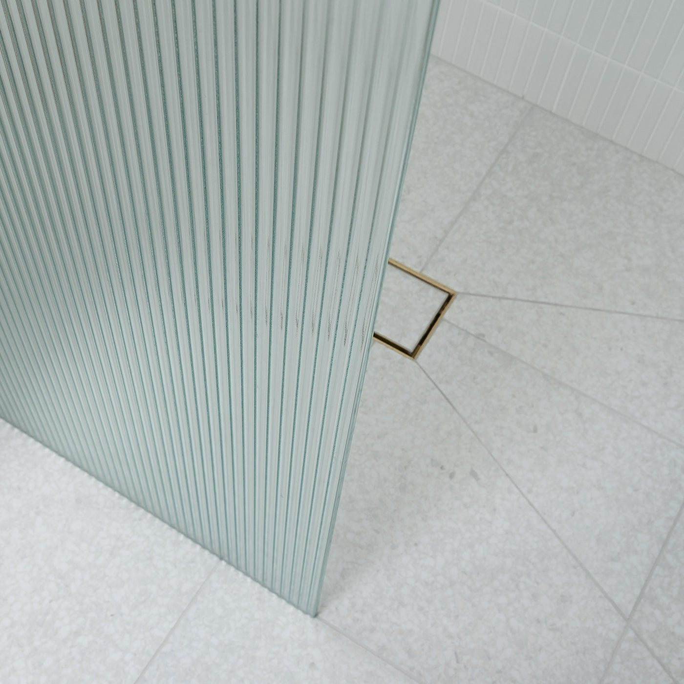 Fluted Square Fixed Shower Screens