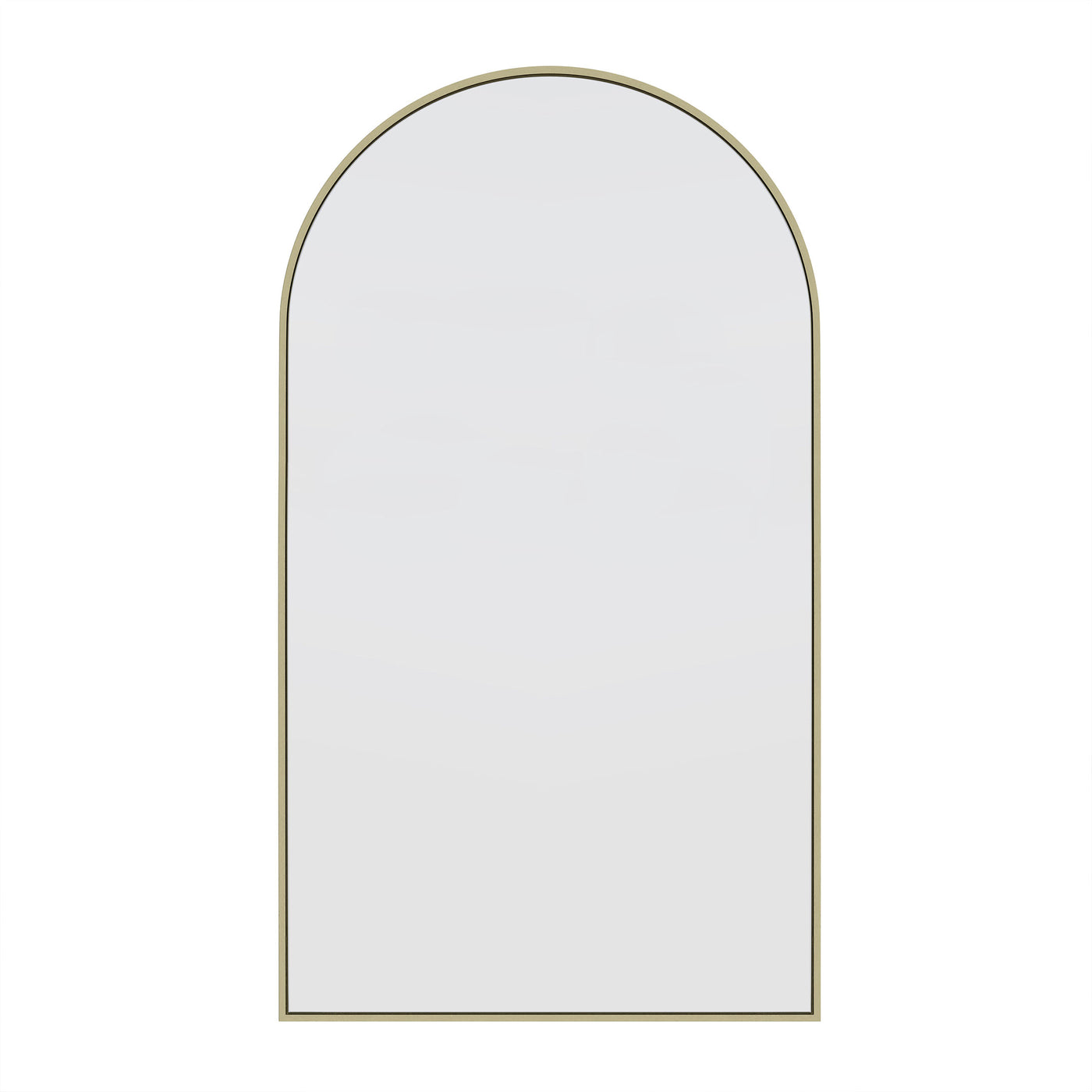 2100 x 1200mm Mega Arch Full Length Mirror Satin Brass PreOrder for