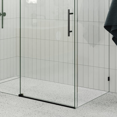 Sliding Shower Screen Enclosure - Matte Black