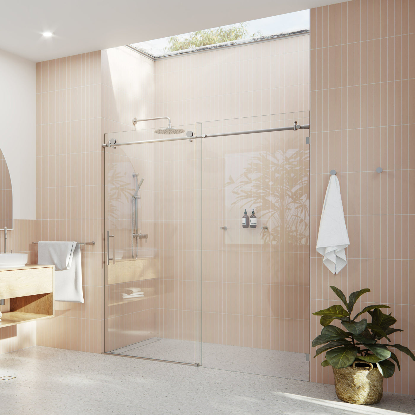 Wall to Wall Sliding Shower Screen