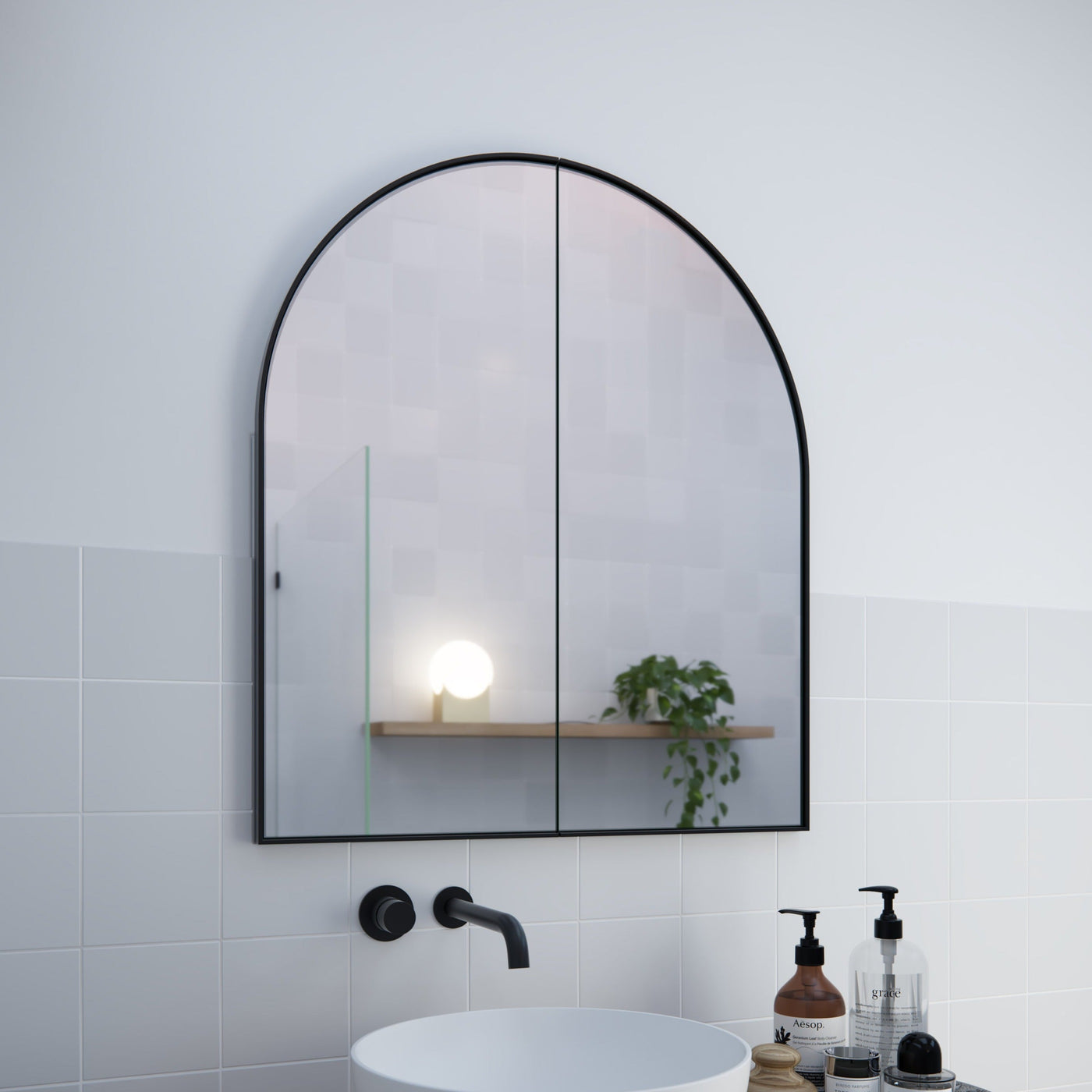 Aria Arch Mirror Cabinet | 860 x 760