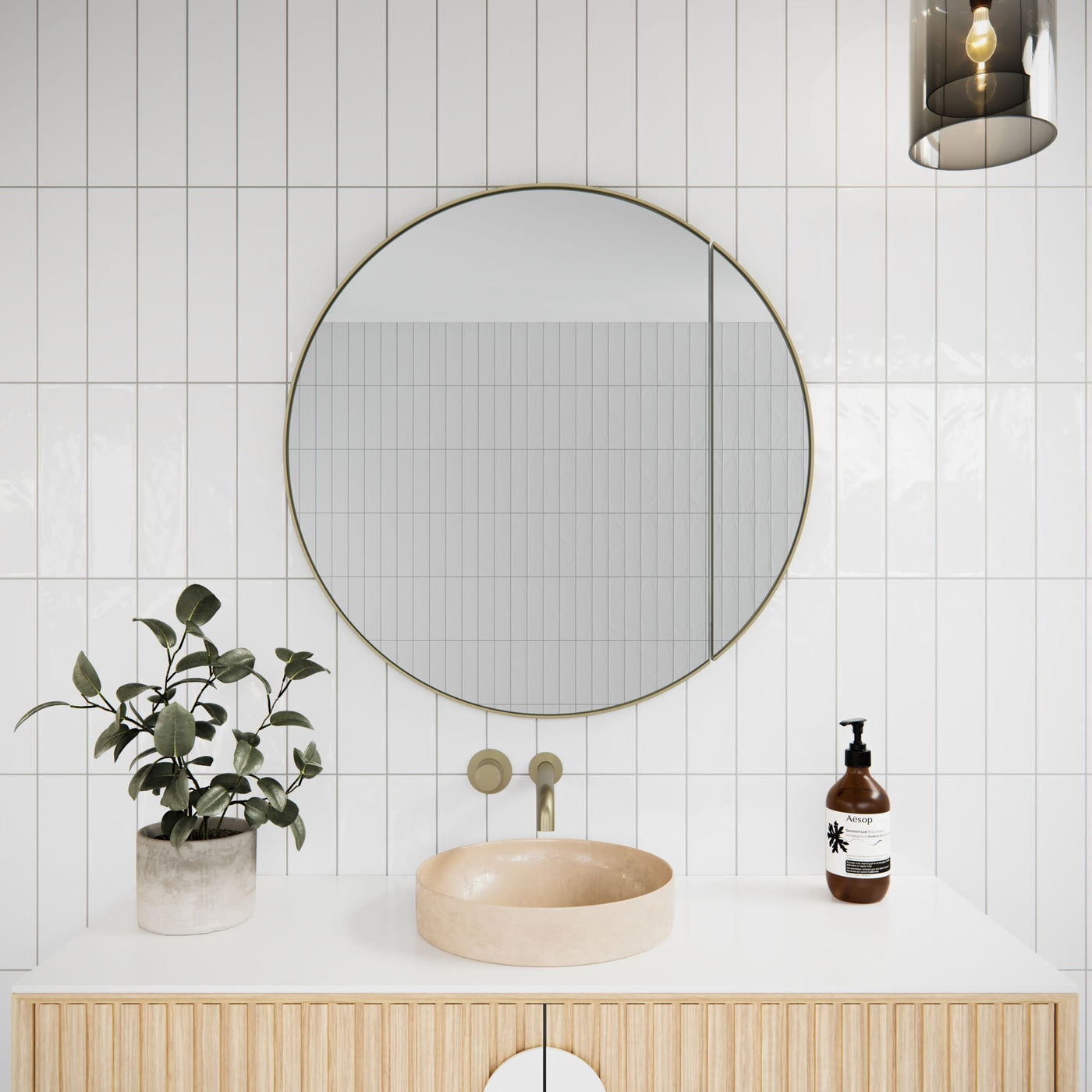 Juno Round Mirror Cabinet | 800