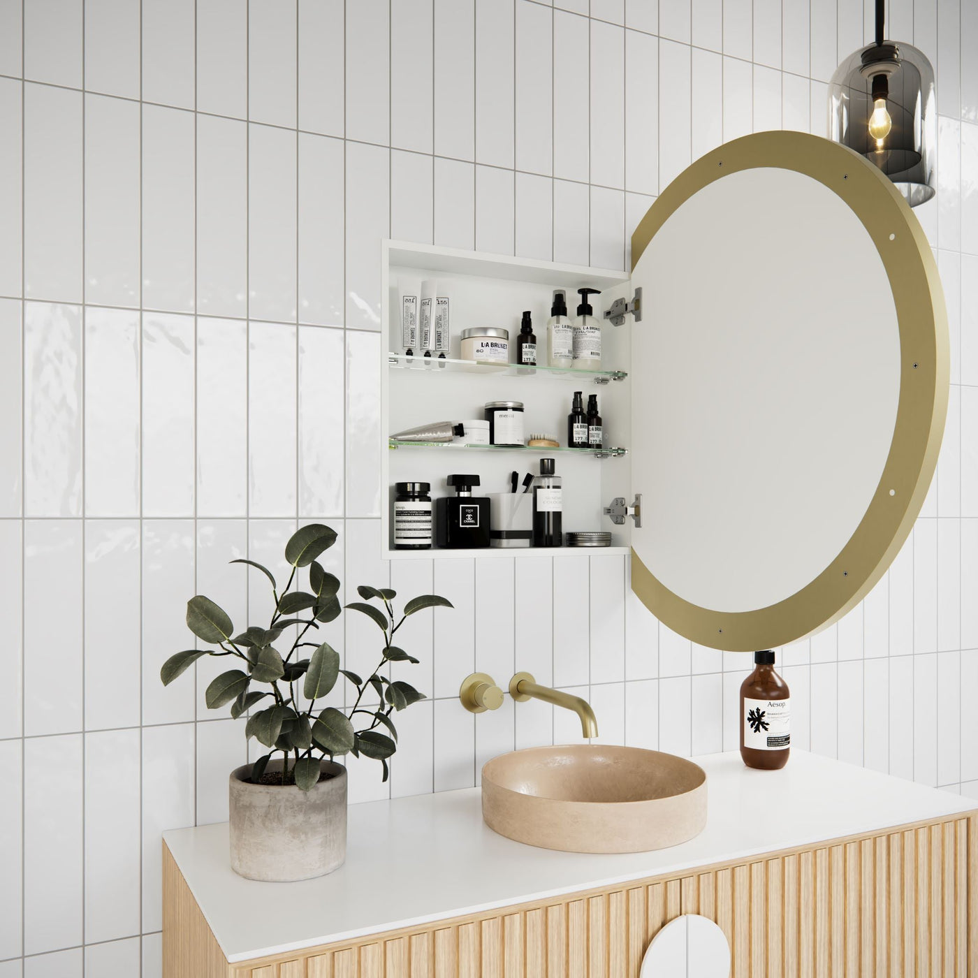 Juno Round Mirror Cabinet | 800