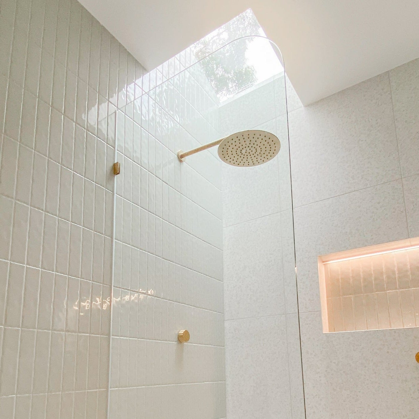Translucent Shower Radius Shower Screens - Clear – Future Glass